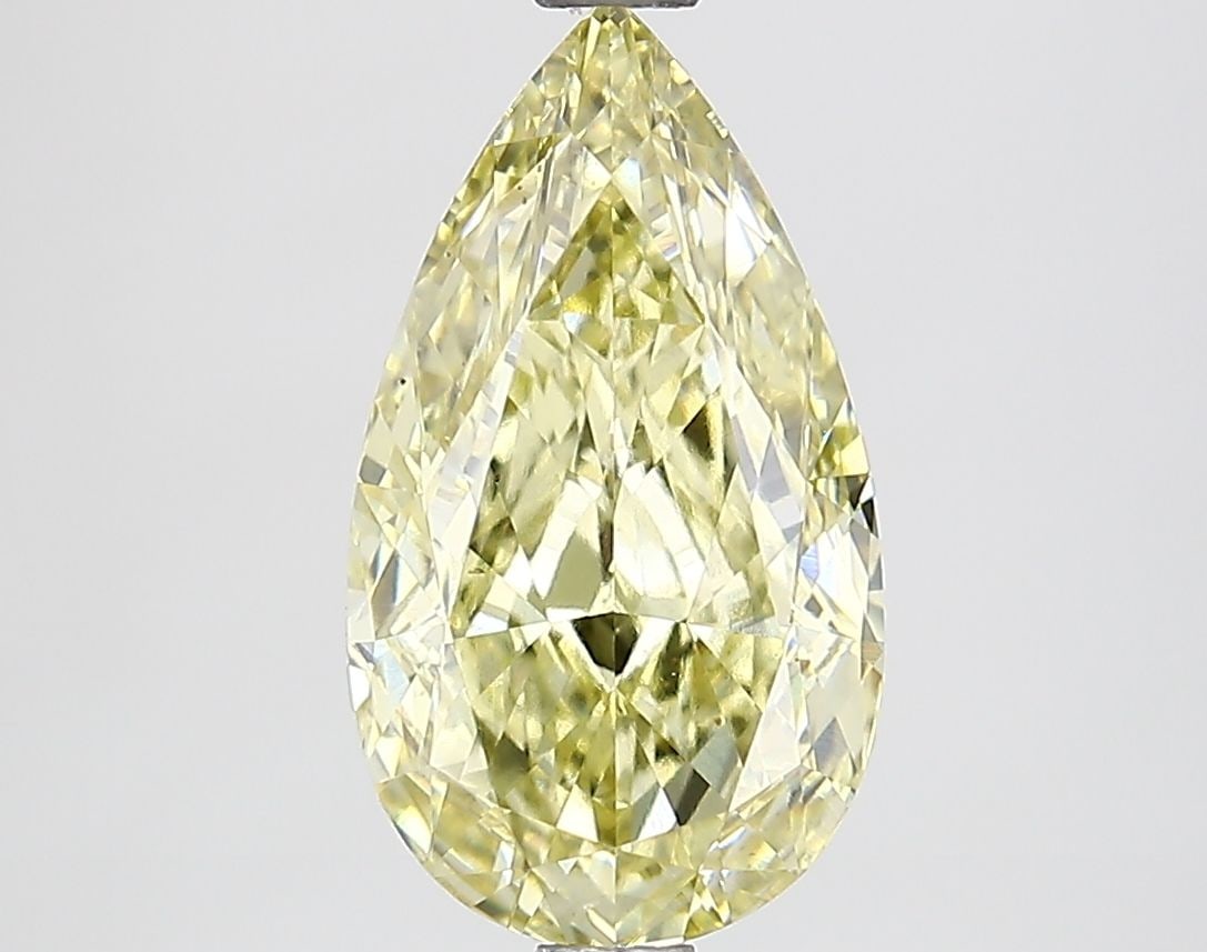 Loose Diamond - PEAR 2.65ct Fancy Yellow VS1: Loose Diamond - PEAR 2.65ct Fancy Yellow VS1 Source: This is a real non-mined Diamond that has been grown in a lab Shape: PEAR Carats: 2.65 Color: Fancy Yellow Certification: IGI Video: