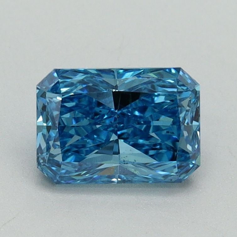Loose Diamond - RADIANT 1.03ct Fancy Vivid Blue VS2: Loose Diamond - RADIANT 1.03ct Fancy Vivid Blue VS2 Source: This is a real non-mined Diamond that has been grown in a lab Shape: RADIANT Carats: 1.03 Color: Fancy Vivid Blue Certification: IGI Video: