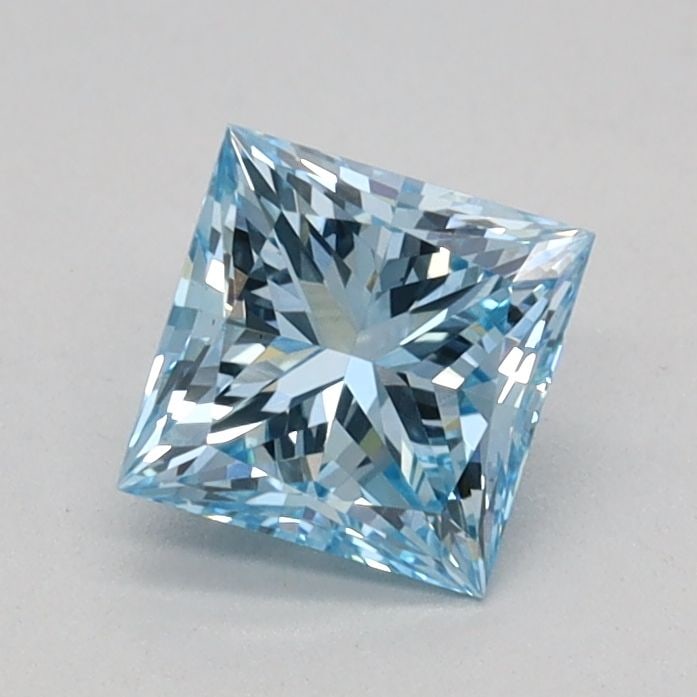 Loose Diamond - PRINCESS 0.59ct Fancy Vivid Blue VS1: Loose Diamond - PRINCESS 0.59ct Fancy Vivid Blue VS1 Source: This is a real non-mined Diamond that has been grown in a lab Shape: PRINCESS Carats: 0.59 Color: Fancy Vivid Blue Certification: IGI Video