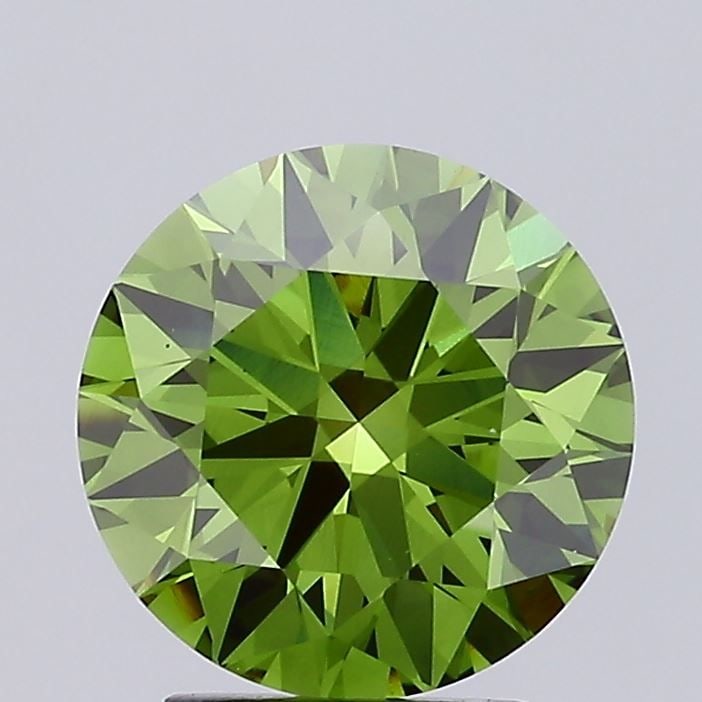 Ideal Loose Diamond - ROUND 2.98ct Fancy Vivid Green VS1: Ideal Loose Diamond - ROUND 2.98ct Fancy Vivid Green VS1 Source: This is a real non-mined Diamond that has been grown in a lab Shape: ROUND Carats: 2.98 Color: Fancy Vivid Green Certification: IGI Vid
