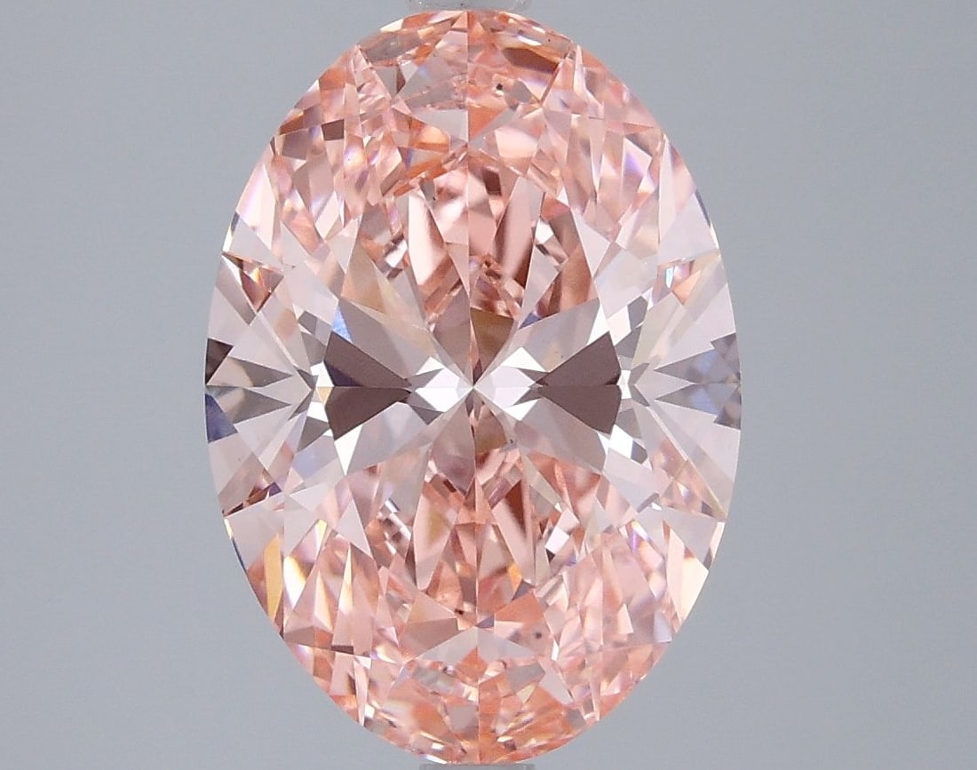 Loose Diamond - OVAL 4.06ct Fancy Vivid Pink VS2: Loose Diamond - OVAL 4.06ct Fancy Vivid Pink VS2 Source: This is a real non-mined Diamond that has been grown in a lab Shape: OVAL Carats: 4.06 Color: Fancy Vivid Pink Certification: IGI Video: