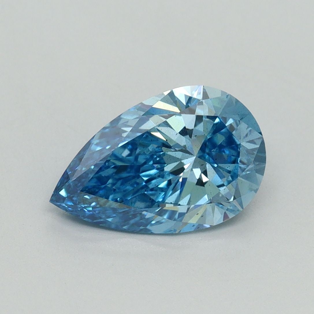 Loose Diamond - PEAR 1.62ct Fancy Vivid Blue SI1: Loose Diamond - PEAR 1.62ct Fancy Vivid Blue SI1 Source: This is a real non-mined Diamond that has been grown in a lab Shape: PEAR Carats: 1.62 Color: Fancy Vivid Blue Certification: IGI Video: