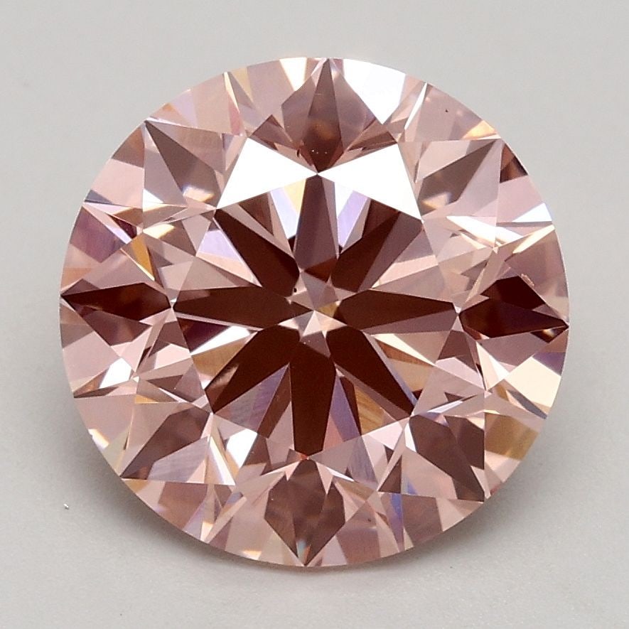 Loose Diamond - ROUND 2.5ct Fancy Intense Pink VS1: Loose Diamond - ROUND 2.5ct Fancy Intense Pink VS1 Source: This is a real non-mined Diamond that has been grown in a lab Shape: ROUND Carats: 2.5 Color: Fancy Intense Pink Certification: IGI Video: