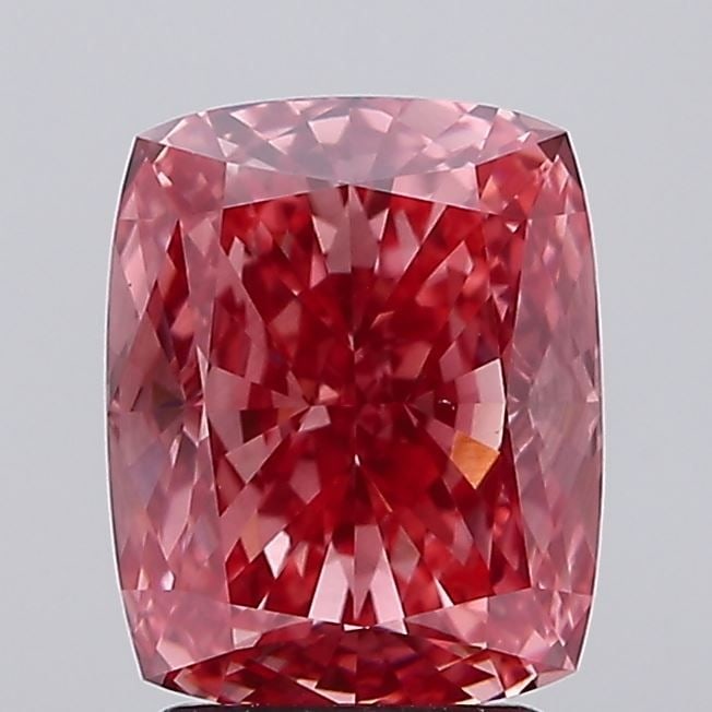 Loose Diamond - CUSHION MODIFIED 3.02ct Fancy Vivid Pink VS1 (1 of 1)