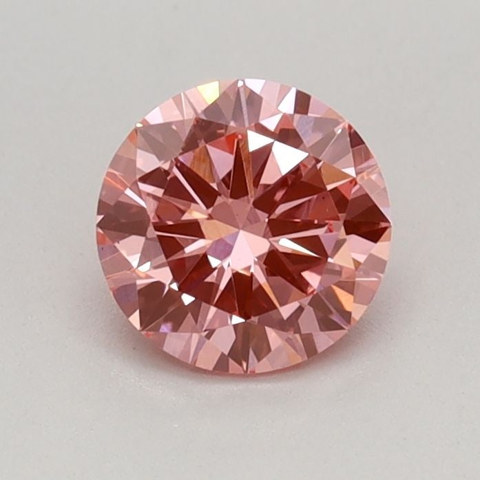 Loose Diamond - ROUND 0.48ct Fancy Vivid Pink VS1: Loose Diamond - ROUND 0.48ct Fancy Vivid Pink VS1 Source: This is a real non-mined Diamond that has been grown in a lab Shape: ROUND Carats: 0.48 Color: Fancy Vivid Pink Certification: IGI Video: