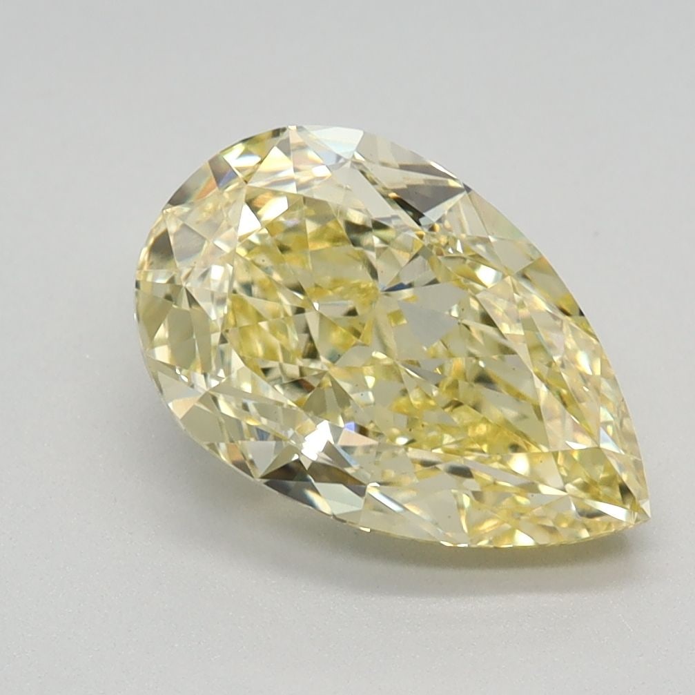 Loose Diamond - PEAR 2.05ct Fancy Intense Yellow VS1: Loose Diamond - PEAR 2.05ct Fancy Intense Yellow VS1 Source: This is a real non-mined Diamond that has been grown in a lab Shape: PEAR Carats: 2.05 Color: Fancy Intense Yellow Certification: IGI Video