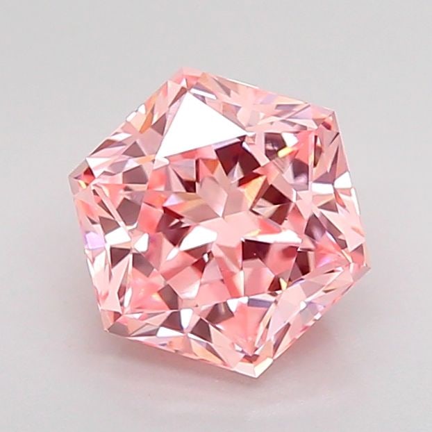 Loose Diamond - HEXAGONAL 1.6ct Fancy Vivid Pink VS1: Loose Diamond - HEXAGONAL 1.6ct Fancy Vivid Pink VS1 Source: This is a real non-mined Diamond that has been grown in a lab Shape: HEXAGONAL Carats: 1.6 Color: Fancy Vivid Pink Certification: IGI Video