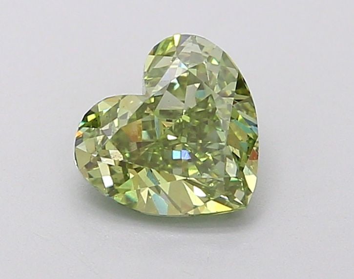 Loose Diamond - HEART 0.84ct Fancy Vivid Green VS2: Loose Diamond - HEART 0.84ct Fancy Vivid Green VS2 Source: This is a real non-mined Diamond that has been grown in a lab Shape: HEART Carats: 0.84 Color: Fancy Vivid Green Certification: IGI Video: