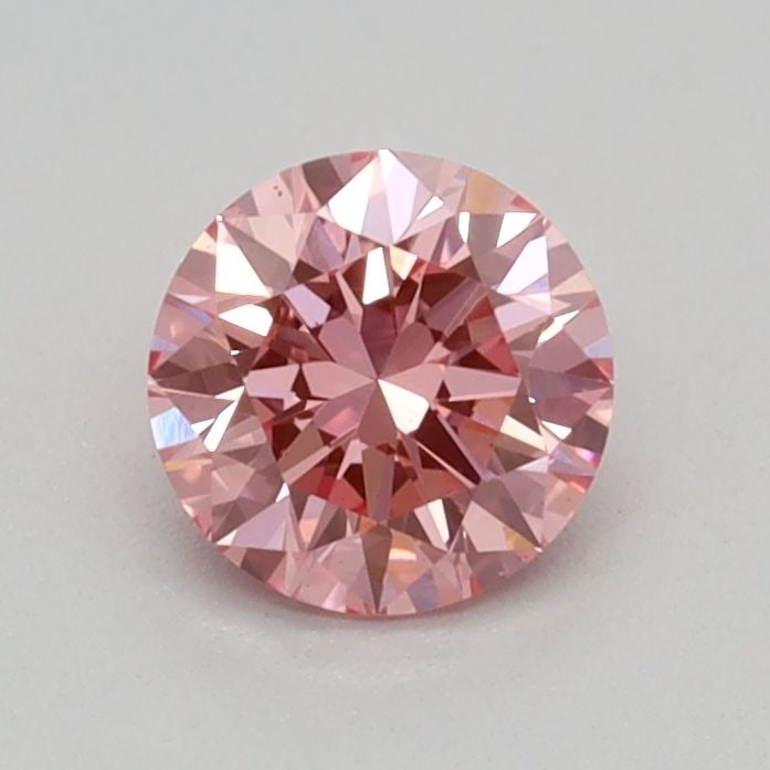 Loose Diamond - ROUND 0.34ct Fancy Vivid Pink VS1: Loose Diamond - ROUND 0.34ct Fancy Vivid Pink VS1 Source: This is a real non-mined Diamond that has been grown in a lab Shape: ROUND Carats: 0.34 Color: Fancy Vivid Pink Certification: IGI Video: