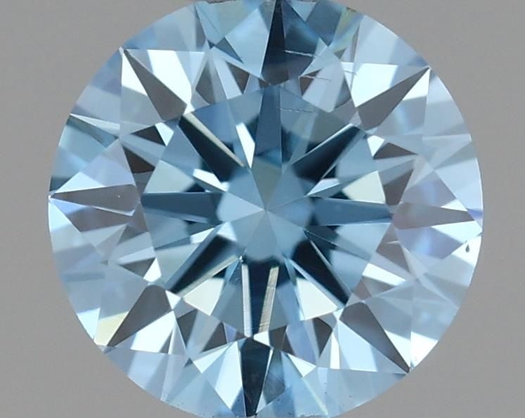 Ideal Loose Diamond - ROUND 0.53ct Fancy Vivid Blue SI1: Ideal Loose Diamond - ROUND 0.53ct Fancy Vivid Blue SI1 Source: This is a real non-mined Diamond that has been grown in a lab Shape: ROUND Carats: 0.53 Color: Fancy Vivid Blue Certification: IGI Video