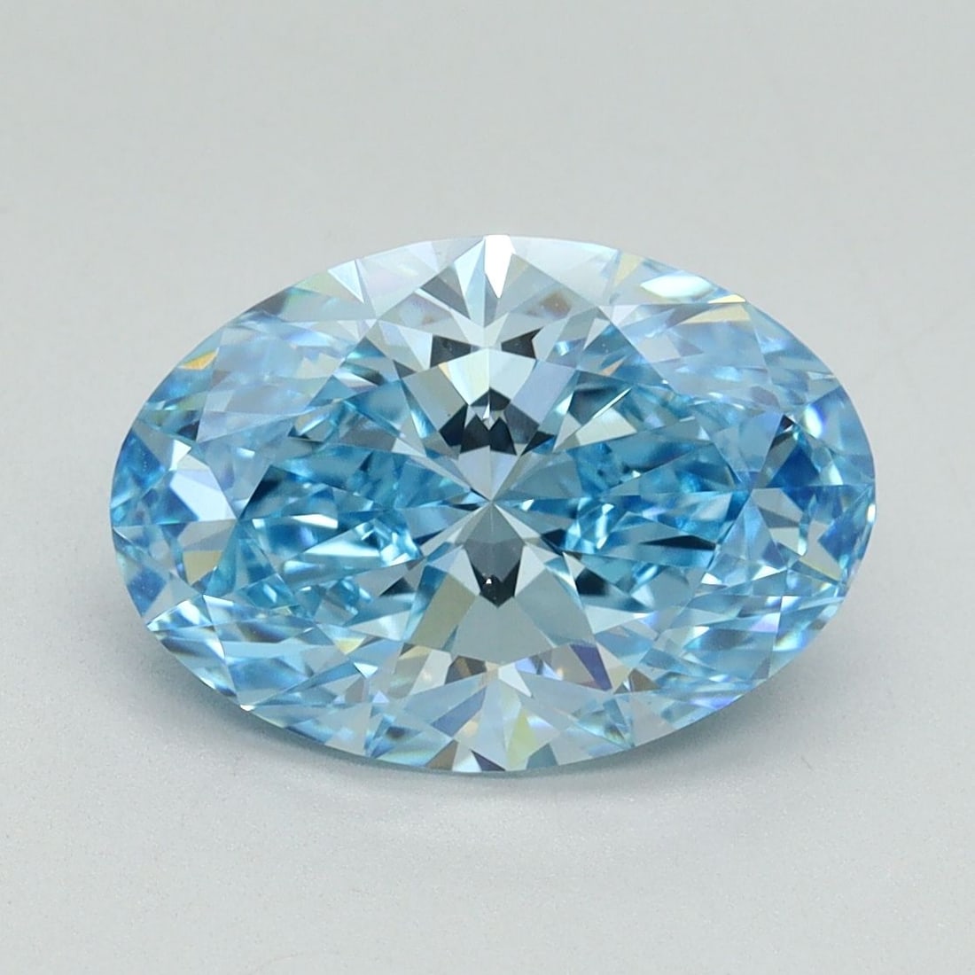 Loose Diamond - OVAL 3.08ct Fancy Vivid Blue VS1: Loose Diamond - OVAL 3.08ct Fancy Vivid Blue VS1 Source: This is a real non-mined Diamond that has been grown in a lab Shape: OVAL Carats: 3.08 Color: Fancy Vivid Blue Certification: IGI Video: