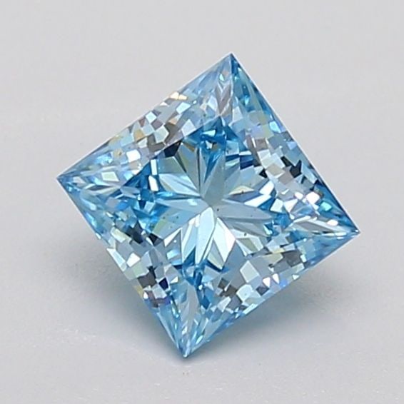 Loose Diamond - PRINCESS 0.8ct Fancy Vivid Blue VS1: Loose Diamond - PRINCESS 0.8ct Fancy Vivid Blue VS1 Source: This is a real non-mined Diamond that has been grown in a lab Shape: PRINCESS Carats: 0.8 Color: Fancy Vivid Blue Certification: IGI The Dia