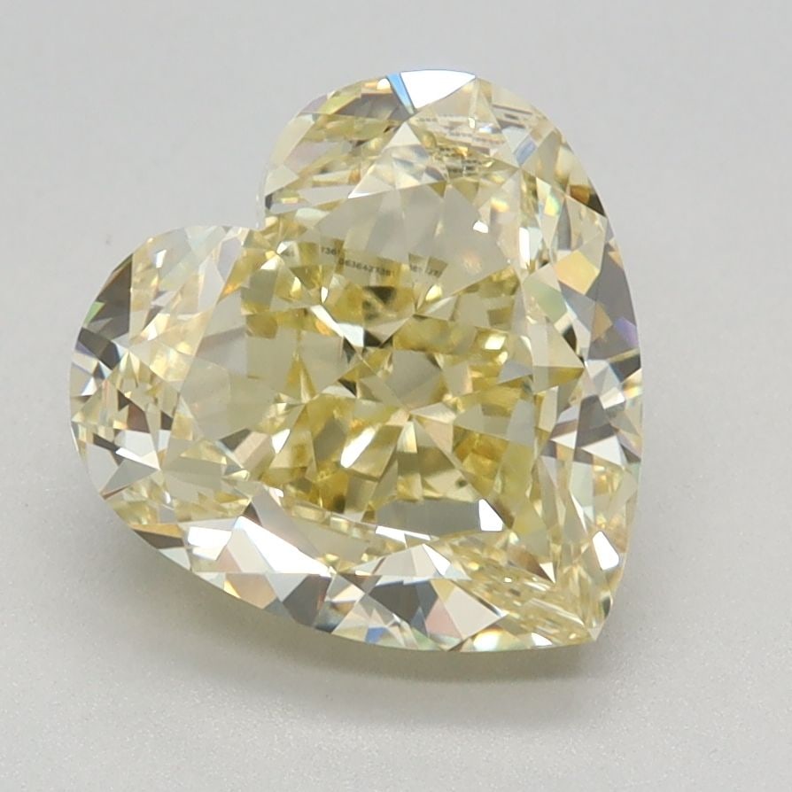 Loose Diamond - HEART 2.75ct Fancy Intense Yellow VVS2: Loose Diamond - HEART 2.75ct Fancy Intense Yellow VVS2 Source: This is a real non-mined Diamond that has been grown in a lab Shape: HEART Carats: 2.75 Color: Fancy Intense Yellow Certification: IGI Vi