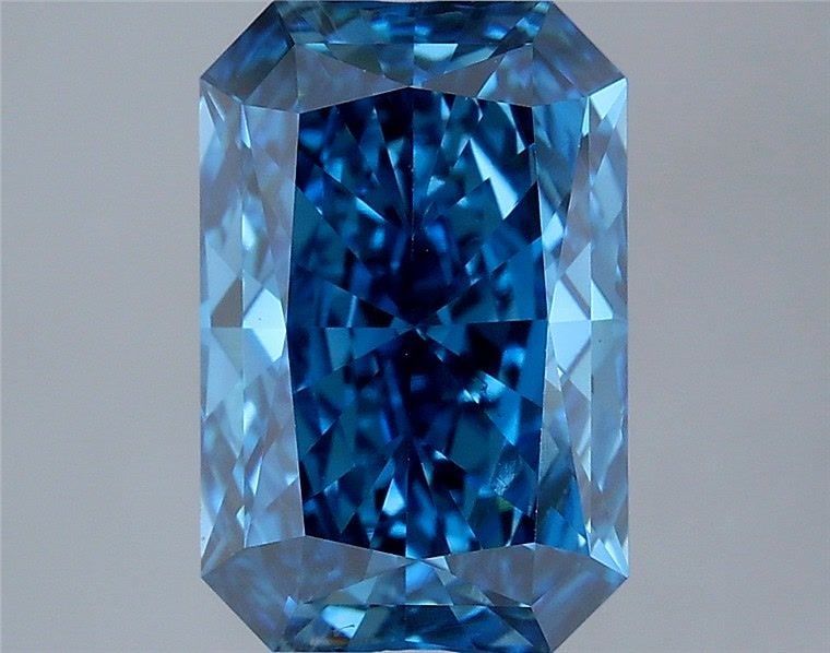 Loose Diamond - RADIANT 3.02ct Fancy Vivid Blue VS1: Loose Diamond - RADIANT 3.02ct Fancy Vivid Blue VS1 Source: This is a real non-mined Diamond that has been grown in a lab Shape: RADIANT Carats: 3.02 Color: Fancy Vivid Blue Certification: IGI Video: