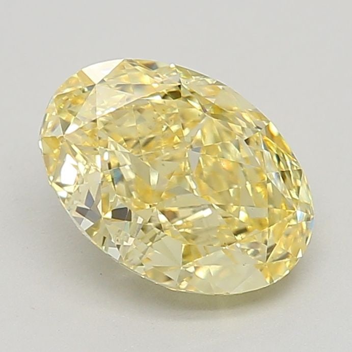 Loose Diamond - OVAL 2.37ct Fancy Intense Yellow VS1: Loose Diamond - OVAL 2.37ct Fancy Intense Yellow VS1 Source: This is a real non-mined Diamond that has been grown in a lab Shape: OVAL Carats: 2.37 Color: Fancy Intense Yellow Certification: IGI Video