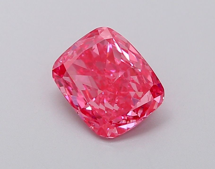 Loose Diamond - CUSHION MODIFIED 0.99ct Fancy Vivid Pink VS2: Loose Diamond - CUSHION MODIFIED 0.99ct Fancy Vivid Pink VS2 Source: This is a real non-mined Diamond that has been grown in a lab Shape: CUSHION MODIFIED Carats: 0.99 Color: Fancy Vivid Pink Certific