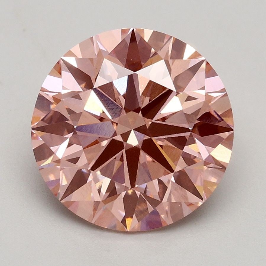 Ideal Loose Diamond - ROUND 2.17ct Fancy Intense Pink VVS2: Ideal Loose Diamond - ROUND 2.17ct Fancy Intense Pink VVS2 Source: This is a real non-mined Diamond that has been grown in a lab Shape: ROUND Carats: 2.17 Color: Fancy Intense Pink Certification: IGI 