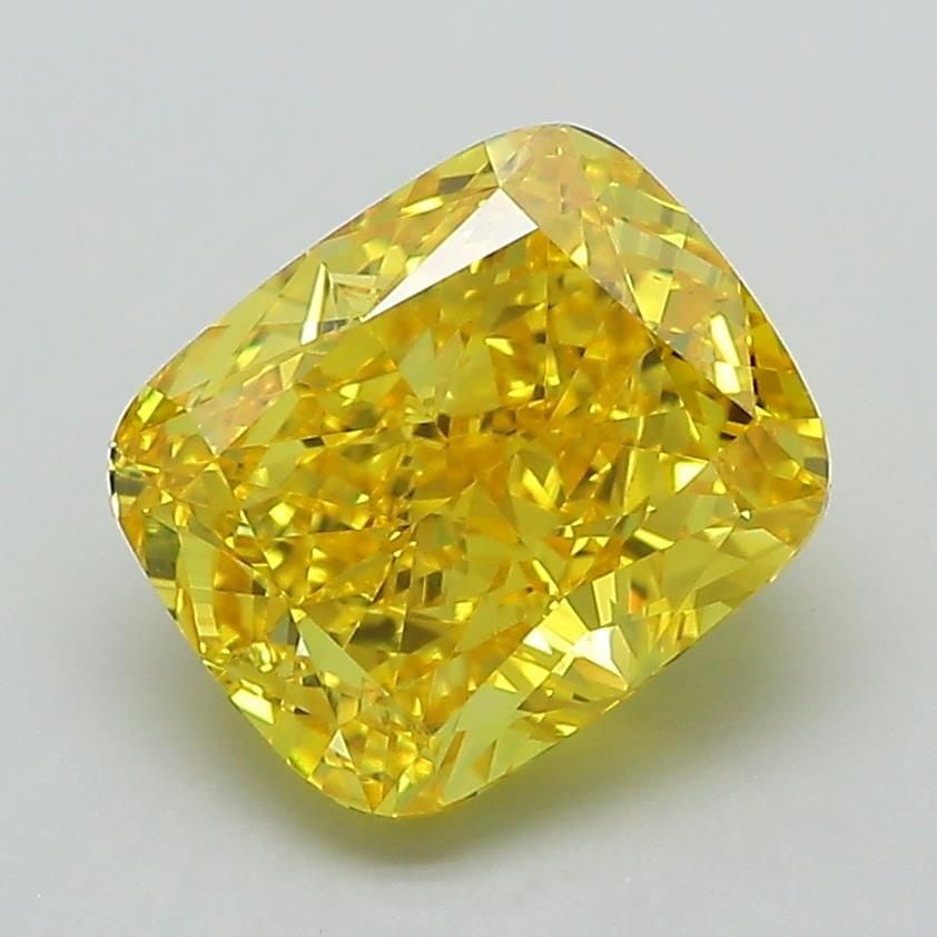Loose Diamond - CUSHION MODIFIED 2.49ct Fancy Vivid Yellow VS1 (1 of 1)