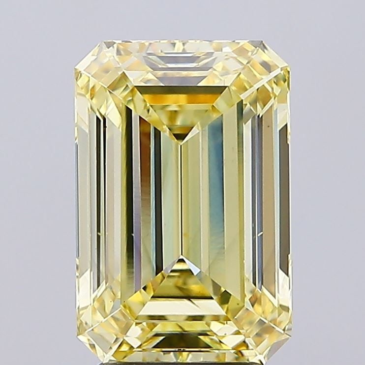 Loose Diamond - EMERALD 4.01ct Fancy Intense Yellow VS2 (1 of 1)