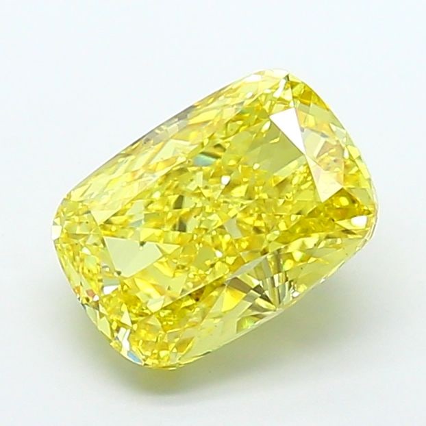 Loose Diamond - CUSHION MODIFIED 5.0ct Fancy Vivid Yellow VS2: Loose Diamond - CUSHION MODIFIED 5.0ct Fancy Vivid Yellow VS2 Source: This is a real non-mined Diamond that has been grown in a lab Shape: CUSHION MODIFIED Carats: 5.0 Color: Fancy Vivid Yellow Certif