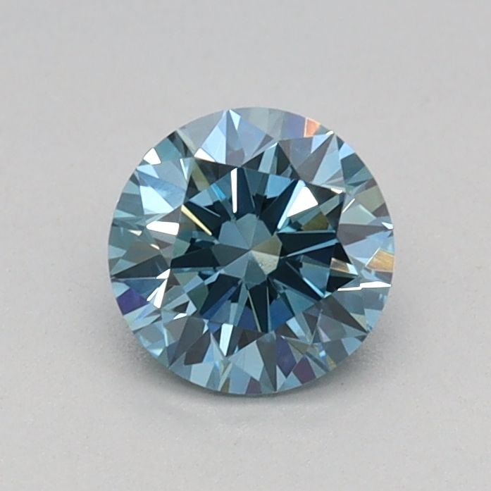Loose Diamond - ROUND 0.44ct Fancy Vivid Blue VVS2: Loose Diamond - ROUND 0.44ct Fancy Vivid Blue VVS2 Source: This is a real non-mined Diamond that has been grown in a lab Shape: ROUND Carats: 0.44 Color: Fancy Vivid Blue Certification: IGI Video:
