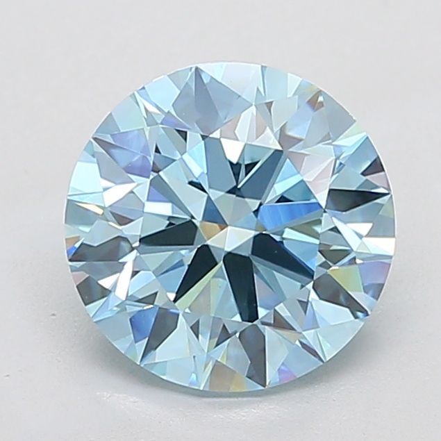 Ideal Loose Diamond - ROUND 3.58ct Fancy Vivid Blue VS1: Ideal Loose Diamond - ROUND 3.58ct Fancy Vivid Blue VS1 Source: This is a real non-mined Diamond that has been grown in a lab Shape: ROUND Carats: 3.58 Color: Fancy Vivid Blue Certification: IGI Video