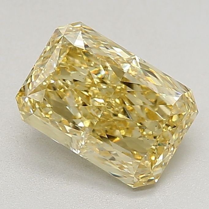 Loose Diamond - RADIANT 2.58ct Fancy Vivid Yellow VS1: Loose Diamond - RADIANT 2.58ct Fancy Vivid Yellow VS1 Source: This is a real non-mined Diamond that has been grown in a lab Shape: RADIANT Carats: 2.58 Color: Fancy Vivid Yellow Certification: IGI Vid