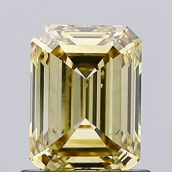 Loose Diamond - EMERALD 1.01ct Fancy Vivid Yellow VS2: Loose Diamond - EMERALD 1.01ct Fancy Vivid Yellow VS2 Source: This is a real non-mined Diamond that has been grown in a lab Shape: EMERALD Carats: 1.01 Color: Fancy Vivid Yellow Certification: NONE Vi