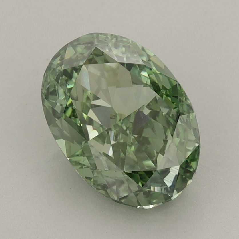 Loose Diamond - OVAL 2.26ct Fancy Vivid Green VS1: Loose Diamond - OVAL 2.26ct Fancy Vivid Green VS1 Source: This is a real non-mined Diamond that has been grown in a lab Shape: OVAL Carats: 2.26 Color: Fancy Vivid Green Certification: IGI Video: