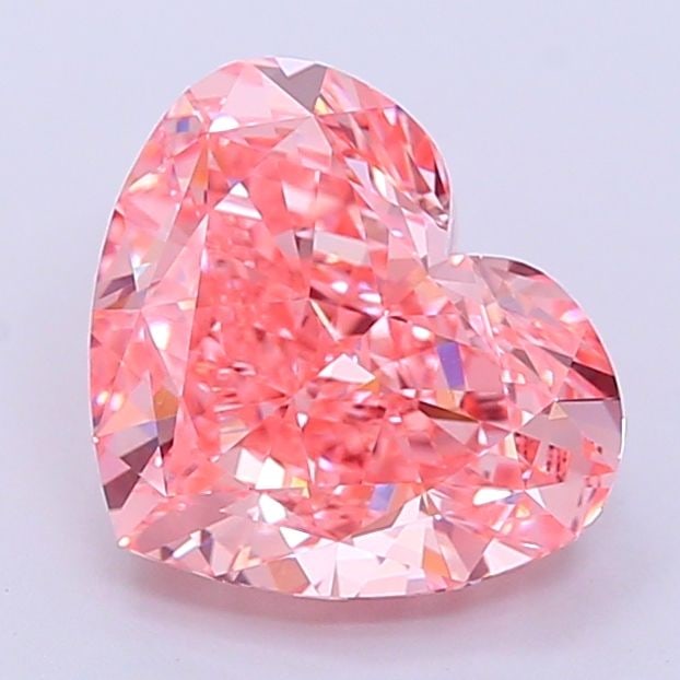 Loose Diamond - HEART 3.1ct Fancy Vivid Pink VVS2: Loose Diamond - HEART 3.1ct Fancy Vivid Pink VVS2 Source: This is a real non-mined Diamond that has been grown in a lab Shape: HEART Carats: 3.1 Color: Fancy Vivid Pink Certification: IGI Video: