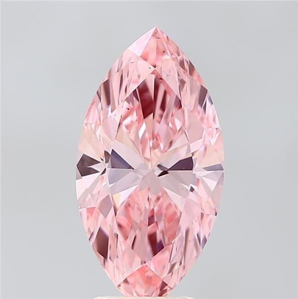 Loose Diamond - MARQUISE 3.01ct Fancy Vivid Pink VS2: Loose Diamond - MARQUISE 3.01ct Fancy Vivid Pink VS2 Source: This is a real non-mined Diamond that has been grown in a lab Shape: MARQUISE Carats: 3.01 Color: Fancy Vivid Pink Certification: IGI Video