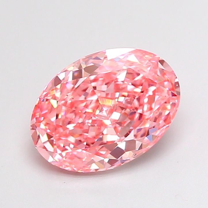 Loose Diamond - OVAL 2.27ct Fancy Vivid Pink VS1: Loose Diamond - OVAL 2.27ct Fancy Vivid Pink VS1 Source: This is a real non-mined Diamond that has been grown in a lab Shape: OVAL Carats: 2.27 Color: Fancy Vivid Pink Certification: IGI Video: