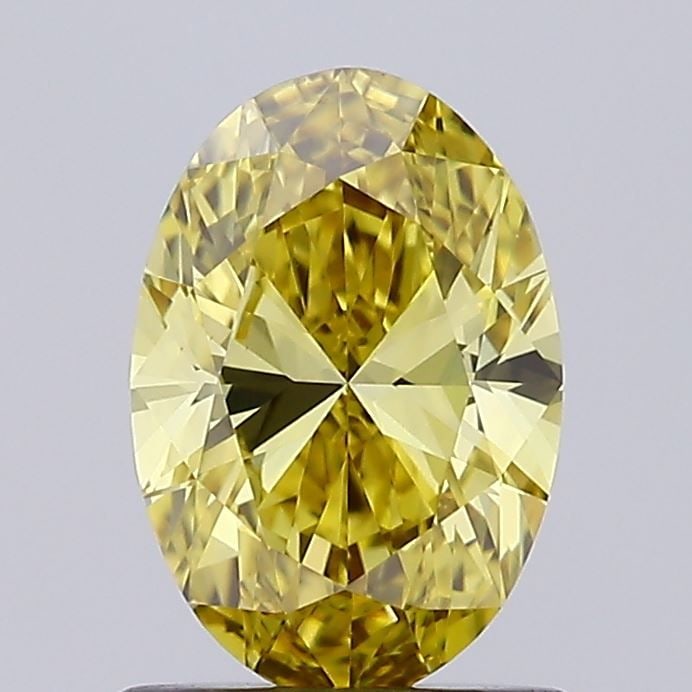 Loose Diamond - OVAL 1.02ct Fancy Intense Yellow VS1: Loose Diamond - OVAL 1.02ct Fancy Intense Yellow VS1 Source: This is a real non-mined Diamond that has been grown in a lab Shape: OVAL Carats: 1.02 Color: Fancy Intense Yellow Certification: IGI Video