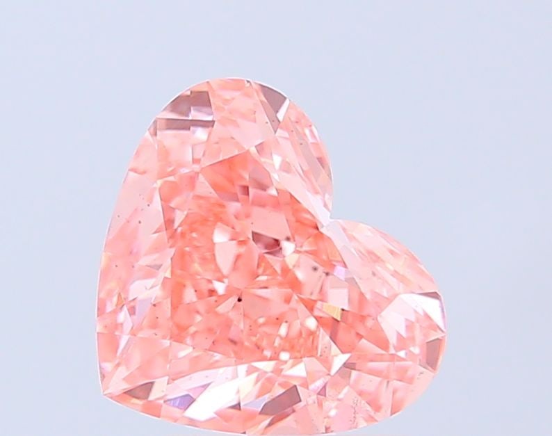 Loose Diamond - HEART 3.07ct Fancy Vivid Pink VS2: Loose Diamond - HEART 3.07ct Fancy Vivid Pink VS2 Source: This is a real non-mined Diamond that has been grown in a lab Shape: HEART Carats: 3.07 Color: Fancy Vivid Pink Certification: IGI The Diamond