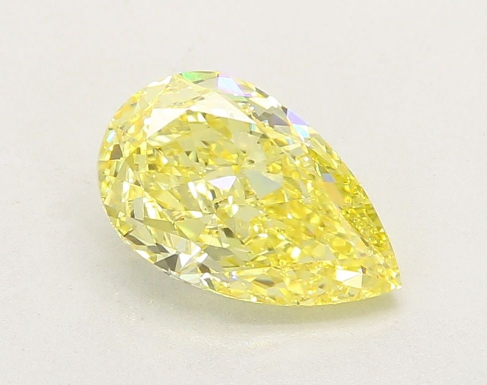 Loose Diamond - PEAR 2.57ct Fancy Intense Yellow VS1: Loose Diamond - PEAR 2.57ct Fancy Intense Yellow VS1 Source: This is a real non-mined Diamond that has been grown in a lab Shape: PEAR Carats: 2.57 Color: Fancy Intense Yellow Certification: IGI Video