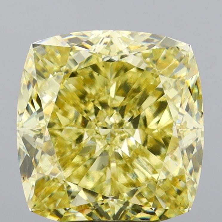 Loose Diamond - CUSHION MODIFIED 6.01ct Fancy Intense Yellow VS1: Loose Diamond - CUSHION MODIFIED 6.01ct Fancy Intense Yellow VS1 Source: This is a real non-mined Diamond that has been grown in a lab Shape: CUSHION MODIFIED Carats: 6.01 Color: Fancy Intense Yellow 