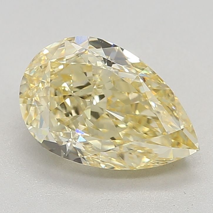 Loose Diamond - PEAR 2.33ct Fancy Intense Yellow VS1: Loose Diamond - PEAR 2.33ct Fancy Intense Yellow VS1 Source: This is a real non-mined Diamond that has been grown in a lab Shape: PEAR Carats: 2.33 Color: Fancy Intense Yellow Certification: IGI Video