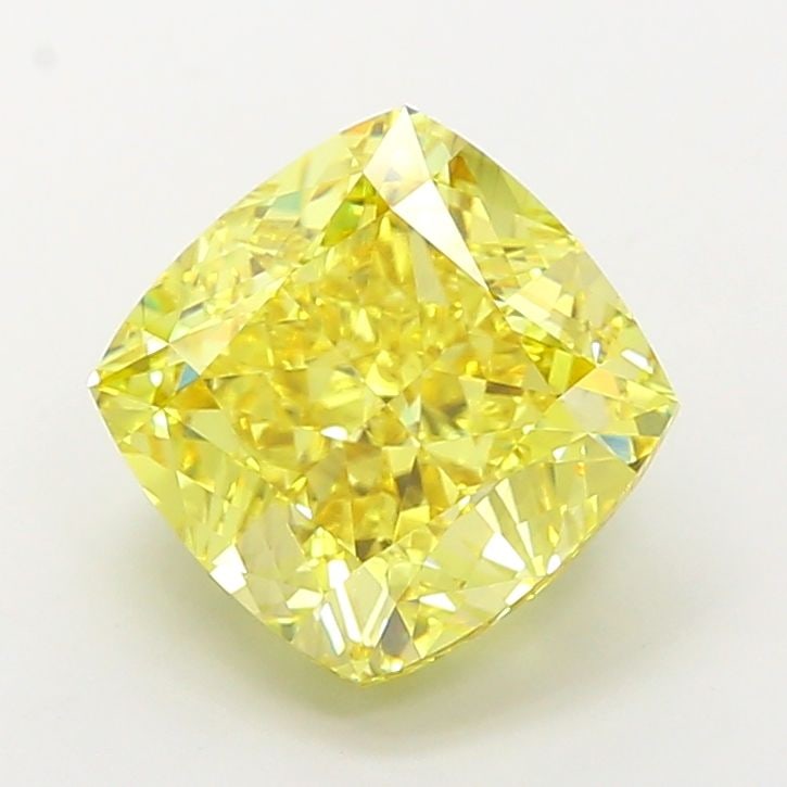 Loose Diamond - CUSHION MODIFIED 6.58ct Fancy Vivid Yellow VS1: Loose Diamond - CUSHION MODIFIED 6.58ct Fancy Vivid Yellow VS1 Source: This is a real non-mined Diamond that has been grown in a lab Shape: CUSHION MODIFIED Carats: 6.58 Color: Fancy Vivid Yellow Cert