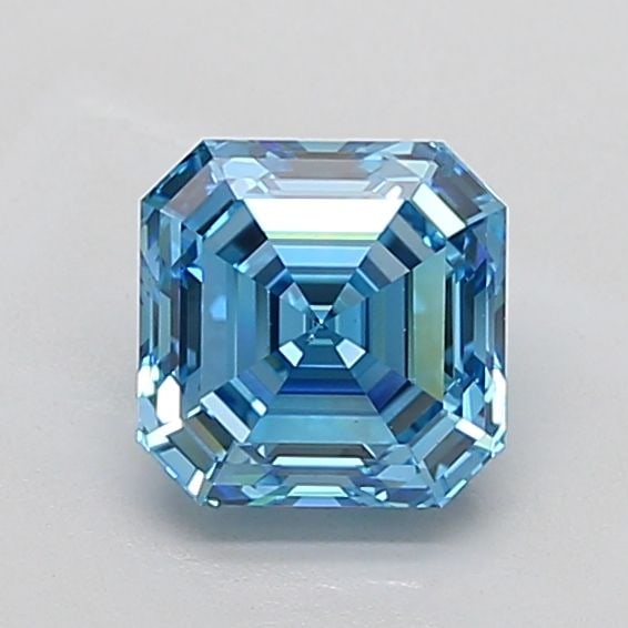Loose Diamond - ASSCHER 2.09ct Fancy Vivid Blue VS1: Loose Diamond - ASSCHER 2.09ct Fancy Vivid Blue VS1 Source: This is a real non-mined Diamond that has been grown in a lab Shape: ASSCHER Carats: 2.09 Color: Fancy Vivid Blue Certification: IGI Video: