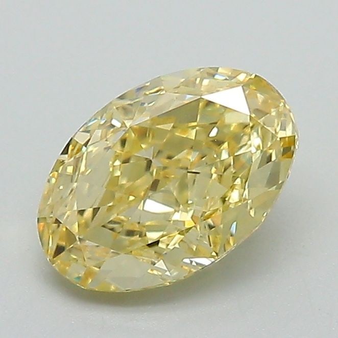 Loose Diamond - OVAL 1.1ct Fancy Vivid Yellow VS1: Loose Diamond - OVAL 1.1ct Fancy Vivid Yellow VS1 Source: This is a real non-mined Diamond that has been grown in a lab Shape: OVAL Carats: 1.1 Color: Fancy Vivid Yellow Certification: IGI Video:
