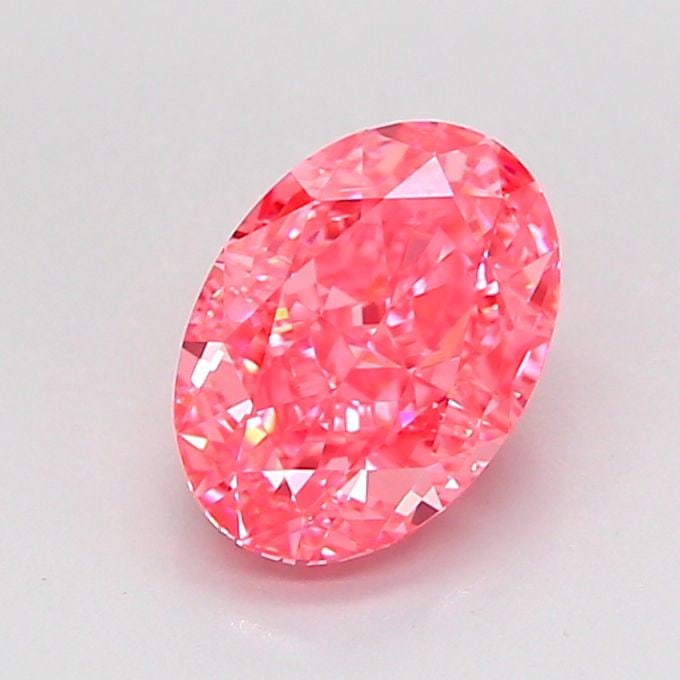 Loose Diamond - OVAL 1.51ct Fancy Vivid Pink VVS2: Loose Diamond - OVAL 1.51ct Fancy Vivid Pink VVS2 Source: This is a real non-mined Diamond that has been grown in a lab Shape: OVAL Carats: 1.51 Color: Fancy Vivid Pink Certification: IGI Video: