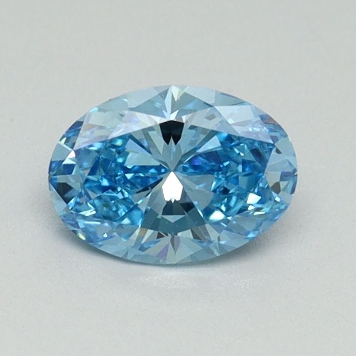 Loose Diamond - OVAL 0.59ct Fancy Vivid Blue VS1: Loose Diamond - OVAL 0.59ct Fancy Vivid Blue VS1 Source: This is a real non-mined Diamond that has been grown in a lab Shape: OVAL Carats: 0.59 Color: Fancy Vivid Blue Certification: IGI Video: