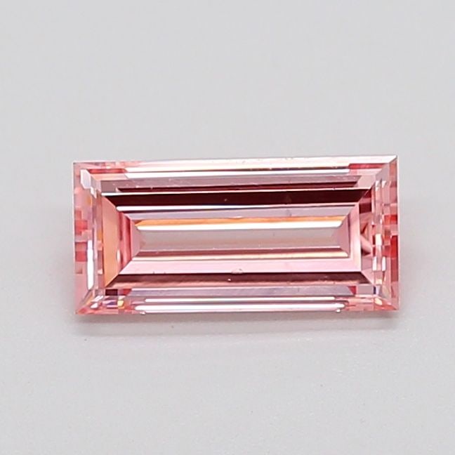 Loose Diamond - BAGUETTE 0.96ct Fancy Pink VS2: Loose Diamond - BAGUETTE 0.96ct Fancy Pink VS2 Source: This is a real non-mined Diamond that has been grown in a lab Shape: BAGUETTE Carats: 0.96 Color: Fancy Pink Certification: IGI Video: