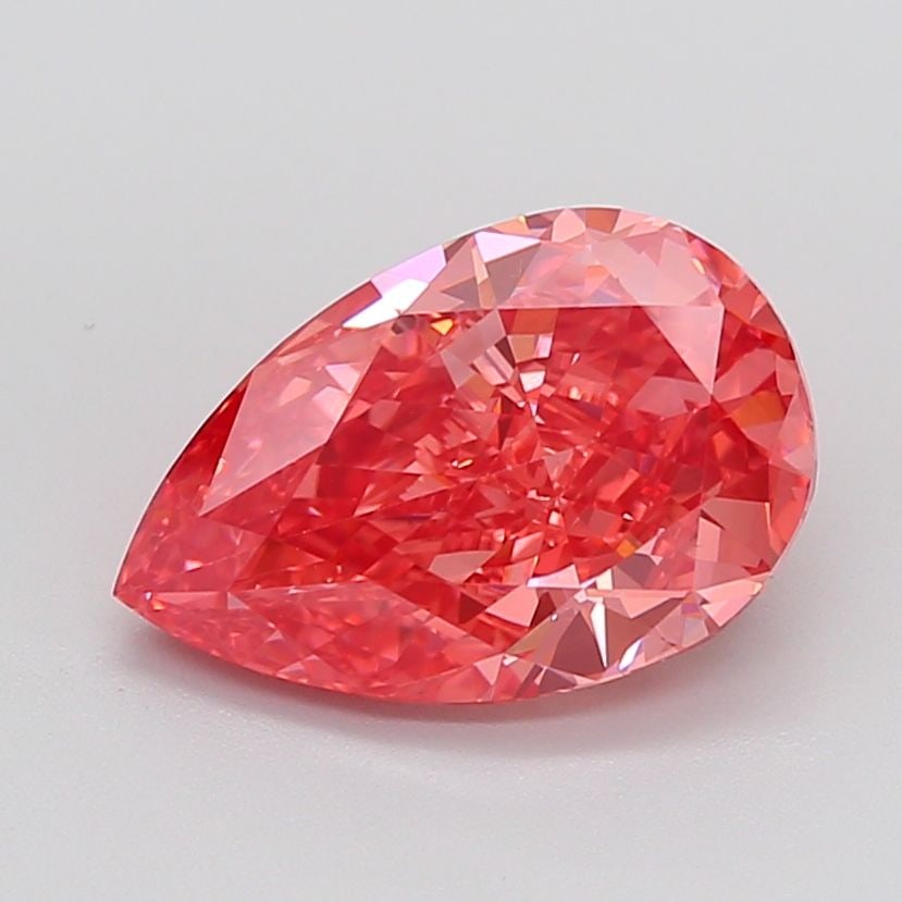 Loose Diamond - PEAR 5.1ct Fancy Vivid Pink VS1: Loose Diamond - PEAR 5.1ct Fancy Vivid Pink VS1 Source: This is a real non-mined Diamond that has been grown in a lab Shape: PEAR Carats: 5.1 Color: Fancy Vivid Pink Certification: IGI Video: