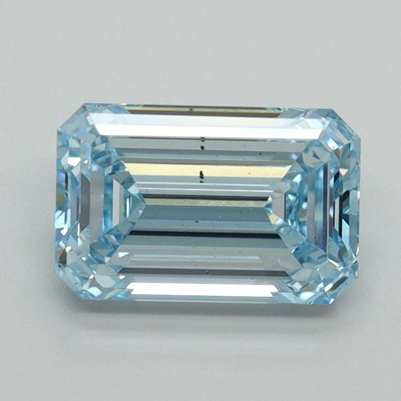 Loose Diamond - EMERALD 1.51ct Fancy Vivid Blue VS2: Loose Diamond - EMERALD 1.51ct Fancy Vivid Blue VS2 Source: This is a real non-mined Diamond that has been grown in a lab Shape: EMERALD Carats: 1.51 Color: Fancy Vivid Blue Certification: IGI Video: