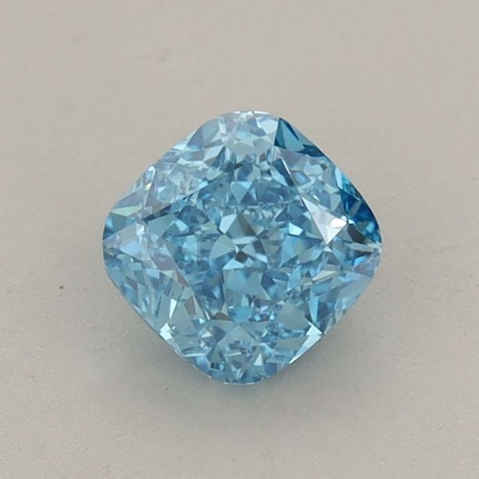 Loose Diamond - CUSHION MODIFIED 0.7ct Fancy Vivid Blue VS2: Loose Diamond - CUSHION MODIFIED 0.7ct Fancy Vivid Blue VS2 Source: This is a real non-mined Diamond that has been grown in a lab Shape: CUSHION MODIFIED Carats: 0.7 Color: Fancy Vivid Blue Certificat