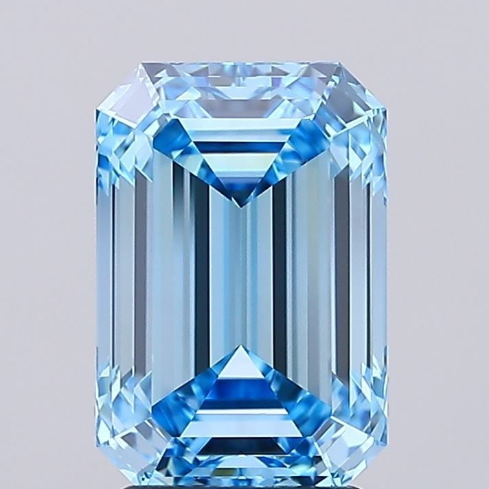 Loose Diamond - EMERALD 3.02ct Fancy Vivid Blue VVS1 (1 of 1)