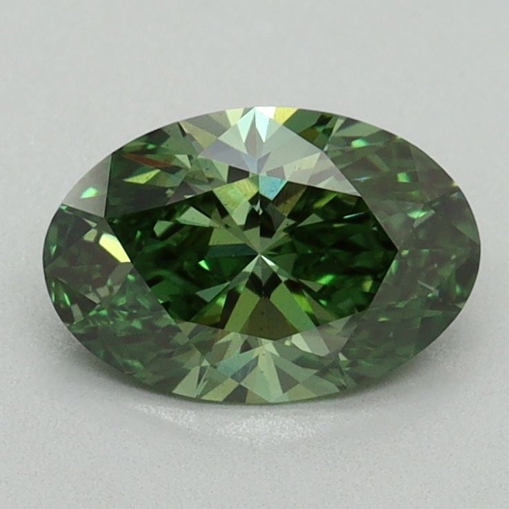 Loose Diamond - OVAL 1.04ct Fancy Vivid Green VS2: Loose Diamond - OVAL 1.04ct Fancy Vivid Green VS2 Source: This is a real non-mined Diamond that has been grown in a lab Shape: OVAL Carats: 1.04 Color: Fancy Vivid Green Certification: IGI Video: