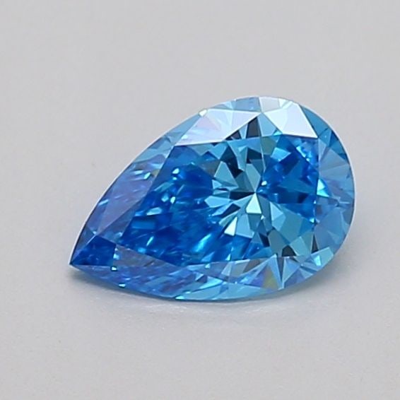 Loose Diamond - PEAR 0.5ct Fancy Vivid Blue VS1: Loose Diamond - PEAR 0.5ct Fancy Vivid Blue VS1 Source: This is a real non-mined Diamond that has been grown in a lab Shape: PEAR Carats: 0.5 Color: Fancy Vivid Blue Certification: IGI Video: