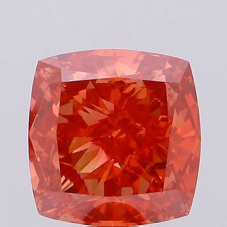 Loose Diamond - CUSHION MODIFIED 23.1ct Fancy Vivid Red VS1: Loose Diamond - CUSHION MODIFIED 23.1ct Fancy Vivid Red VS1 Source: This is a real non-mined Diamond that has been grown in a lab Shape: CUSHION MODIFIED Carats: 23.1 Color: Fancy Vivid Red Certificat